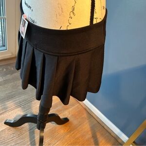 Kitten Goth tiny pleated mini skirt
